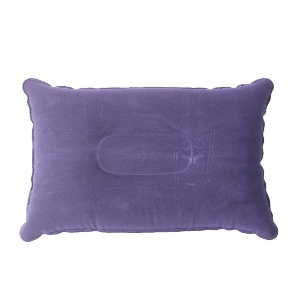 Outdoor Inflatable Pillow for Travel and Camping - Flocking Thick Square