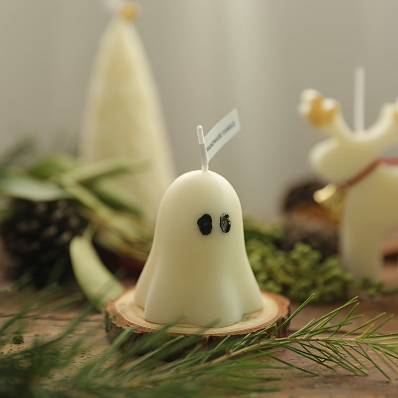 Halloween Ghost Candle Smokeless Fragrance Candle Christmas Decor