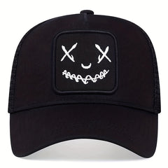 Men's Happy Face Baseball Cap Adjustable Casual Hat Spring Autumn Summer Style