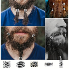 10pcs Beard Beads Hair Braided Beads Headwear Accessories Men's Women's Jewelry