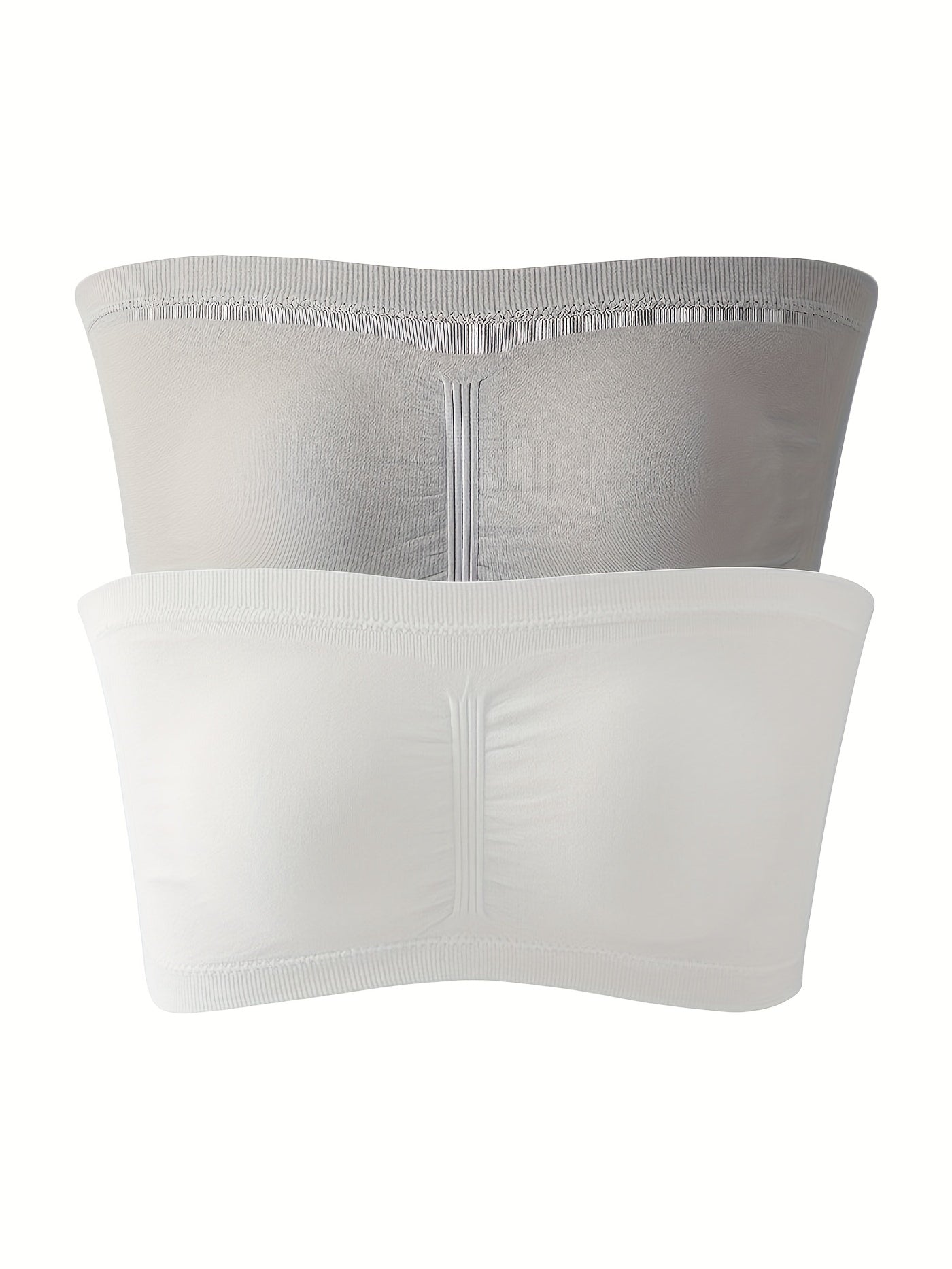 2 Pack Plus Size Solid Wireless Bra Set