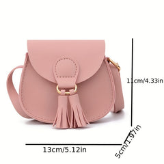 Mini Kids Crossbody Bag Tassel Shoulder Bag Coin Purse for Girls