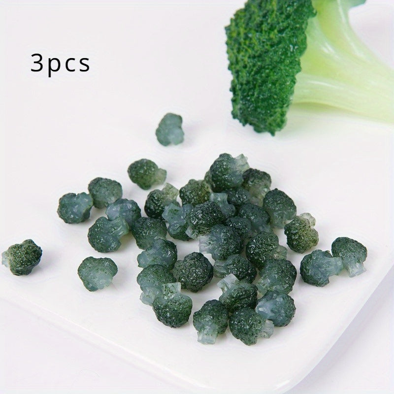 Mini Broccoli Toy Simulation Vegetable Model DIY Play House Ingredients Food Pla