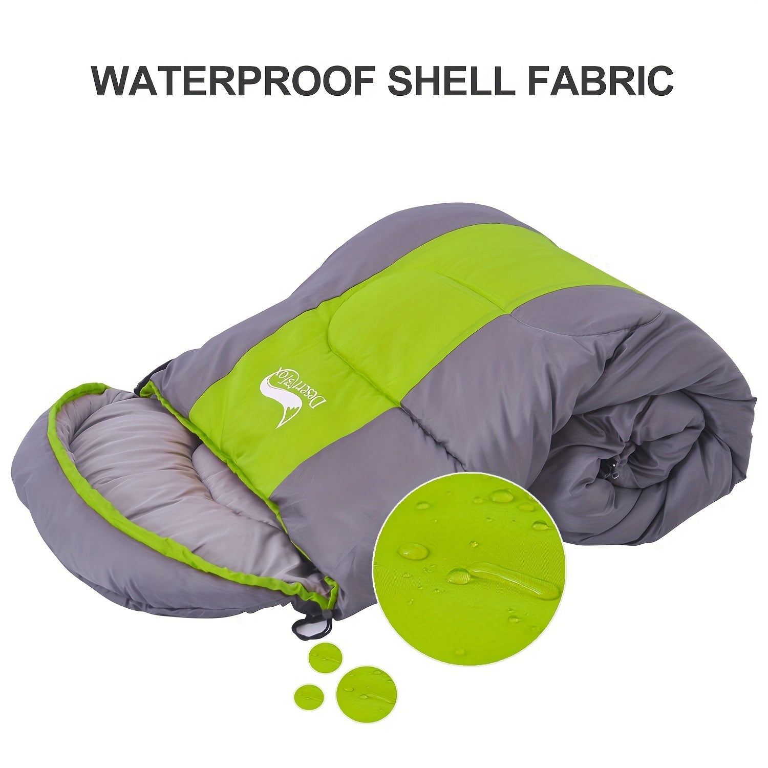 Lightweight Envelope Sleeping Bag for Camping Hiking Travel Warm Cold Use 1kg