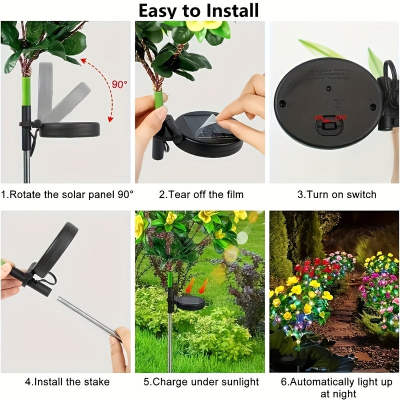 Solar Flower Light Waterproof Outdoor Decoration
