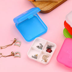 4 Compartment Travel Pill Box Portable Storage Case Medicine Organizer