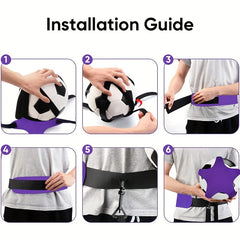 Adjustable Soccer Volleyball Rugby Trainer for Single Practice