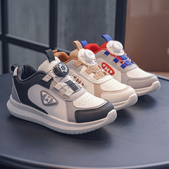 Kid's Rotating Buckle Sneakers Non Slip Soft Sole Shoes