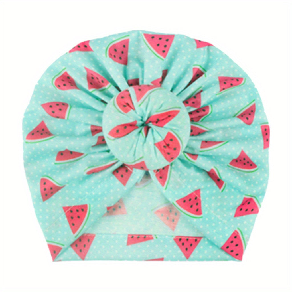 Watermelon Printed Donut Baby Turban 0-3 Years