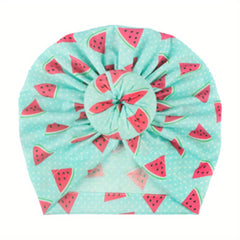 Watermelon Printed Donut Baby Turban 0-3 Years