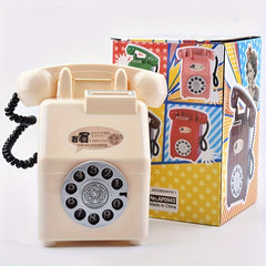 Vintage Telephone Money Box Retro Piggy Bank