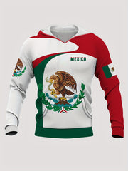 Men's Eagle Pattern Hooded Sweatshirt Street Style Sports Hoodie