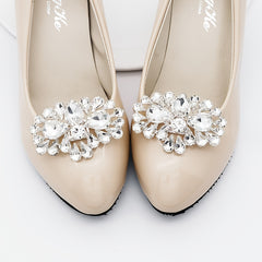 Crystal Shoe Clips Rhinestone Shoe Buckles Women DIY Shoe Decoration
