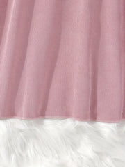 Embroidered Ruffle Collar Dress for Girls - Vacation Ready