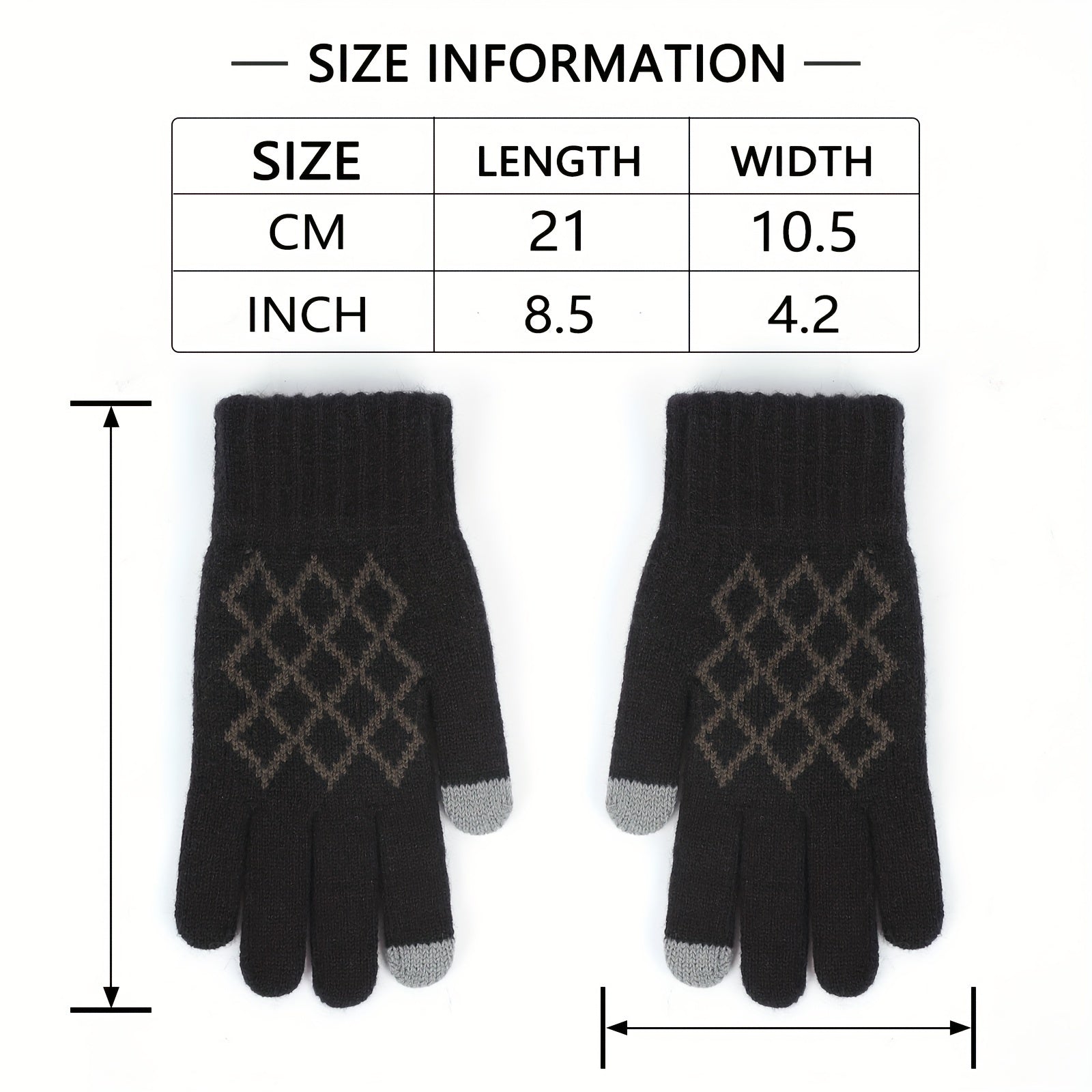 Winter Knitted Touch Screen Gloves Outdoor Running Cycling Training