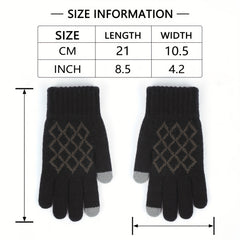 Winter Knitted Touch Screen Gloves Outdoor Running Cycling Training