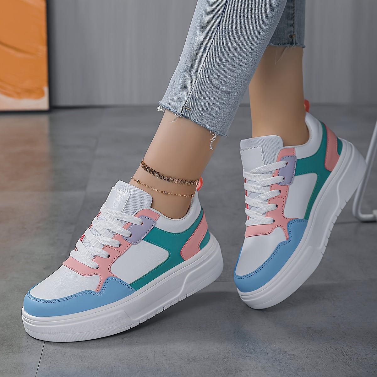Women's Heighten Chunky Sneakers Non Slip Lightweight Shoes