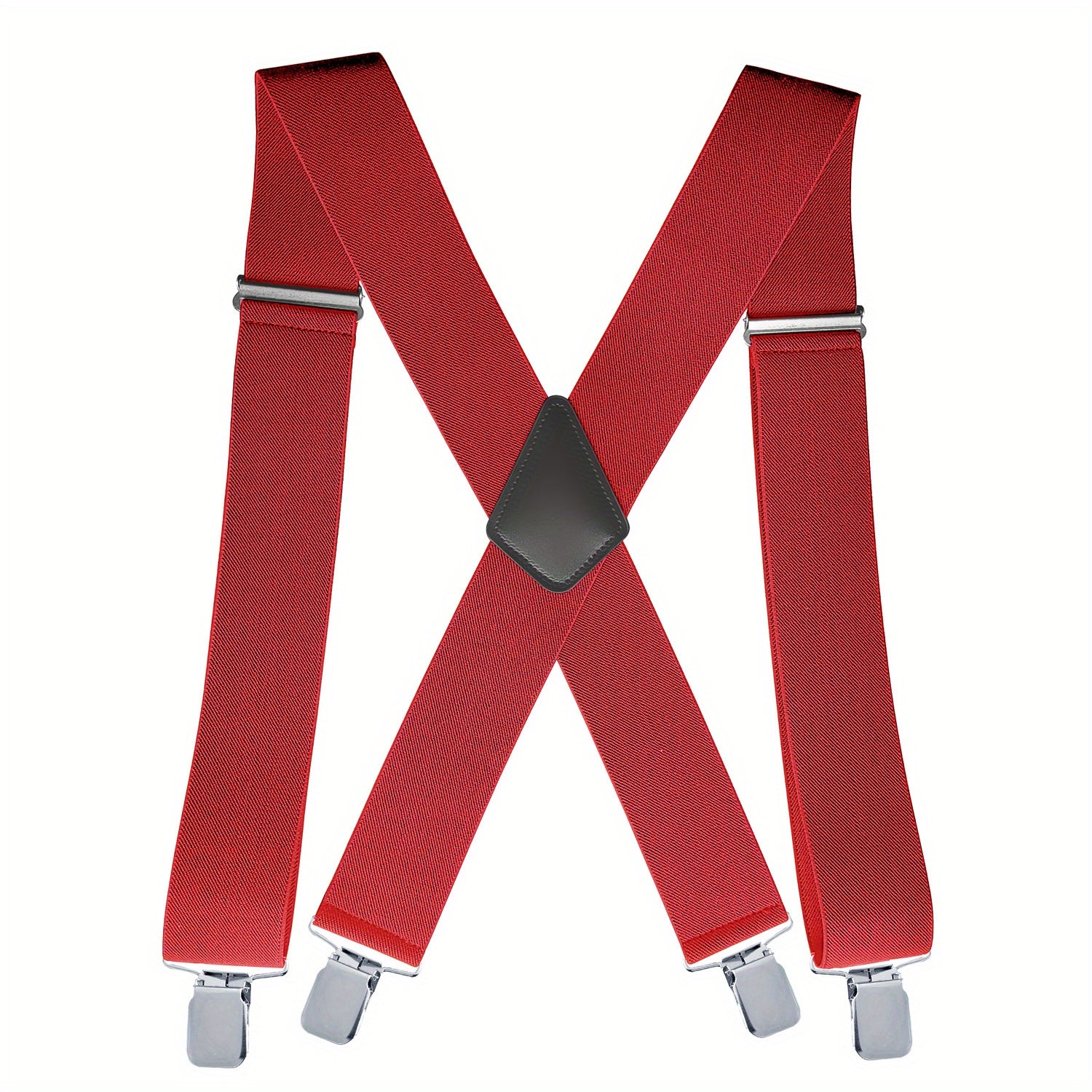 Men's Vintage Elastic Suspenders Braces X Shape Adjustable