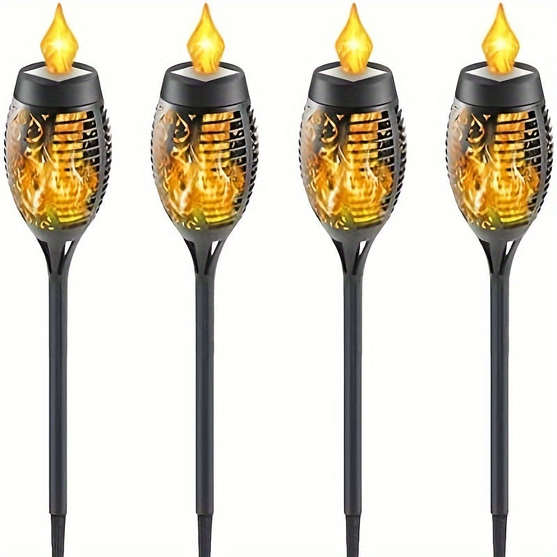 4 Pack Solar Torch Lamp Halloween IP65 Waterproof Garden Decor