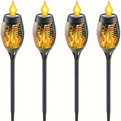 4 Pack Solar Torch Lamp Halloween IP65 Waterproof Garden Decor