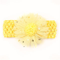 Artificial Flowers Decor Headband for Baby Girls