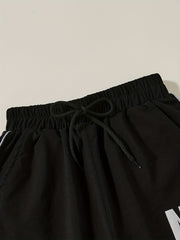 Girls Letter Graphic Sweatpants Elastic Waist Casual Jogger Pants