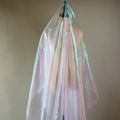1pc Iridescent Shimmer Organza Fabric Voile Fabric