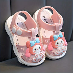 JIAGEYA Baby Girls Cartoon Sandals Outdoor Summer Crib Shoes