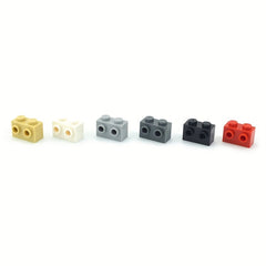Thick DIY Brick 1x2 Side Protruding Building Blocks 60pcs