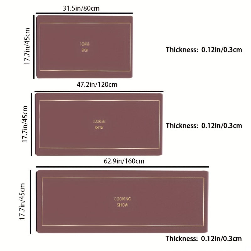 Rubber Backing Kitchen Floor Mat Non slip Waterproof Kitchen Rugs Sets