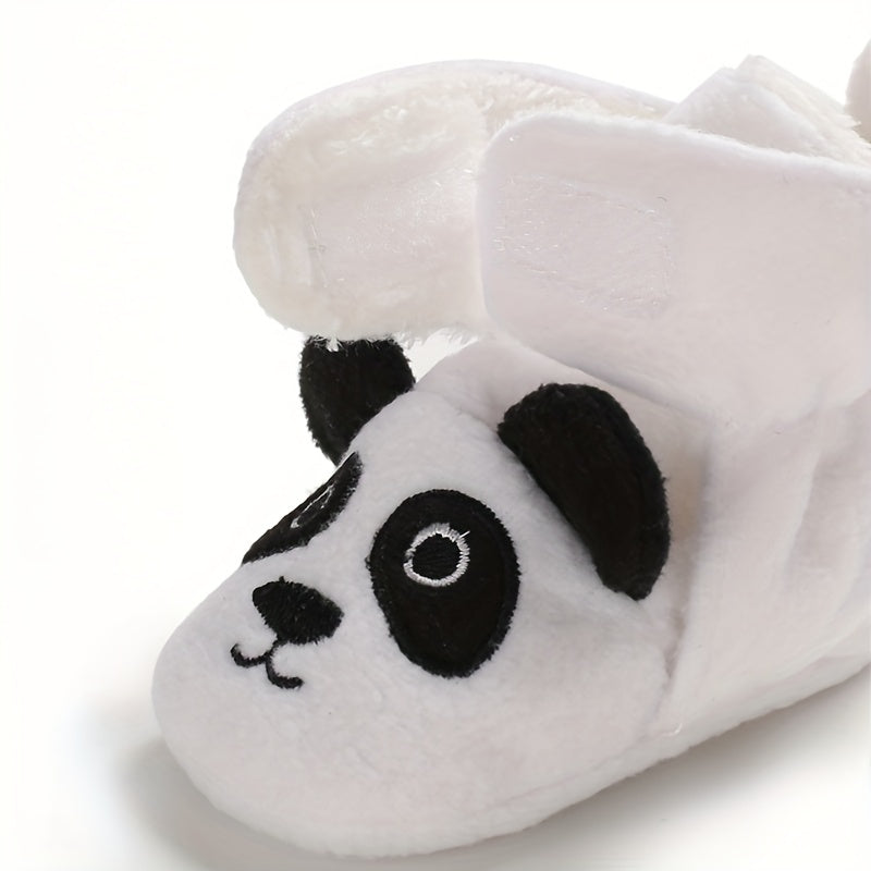 Baby Girls Cartoon Animal Boots Non Slip Warm Fleece Toddler Shoes
