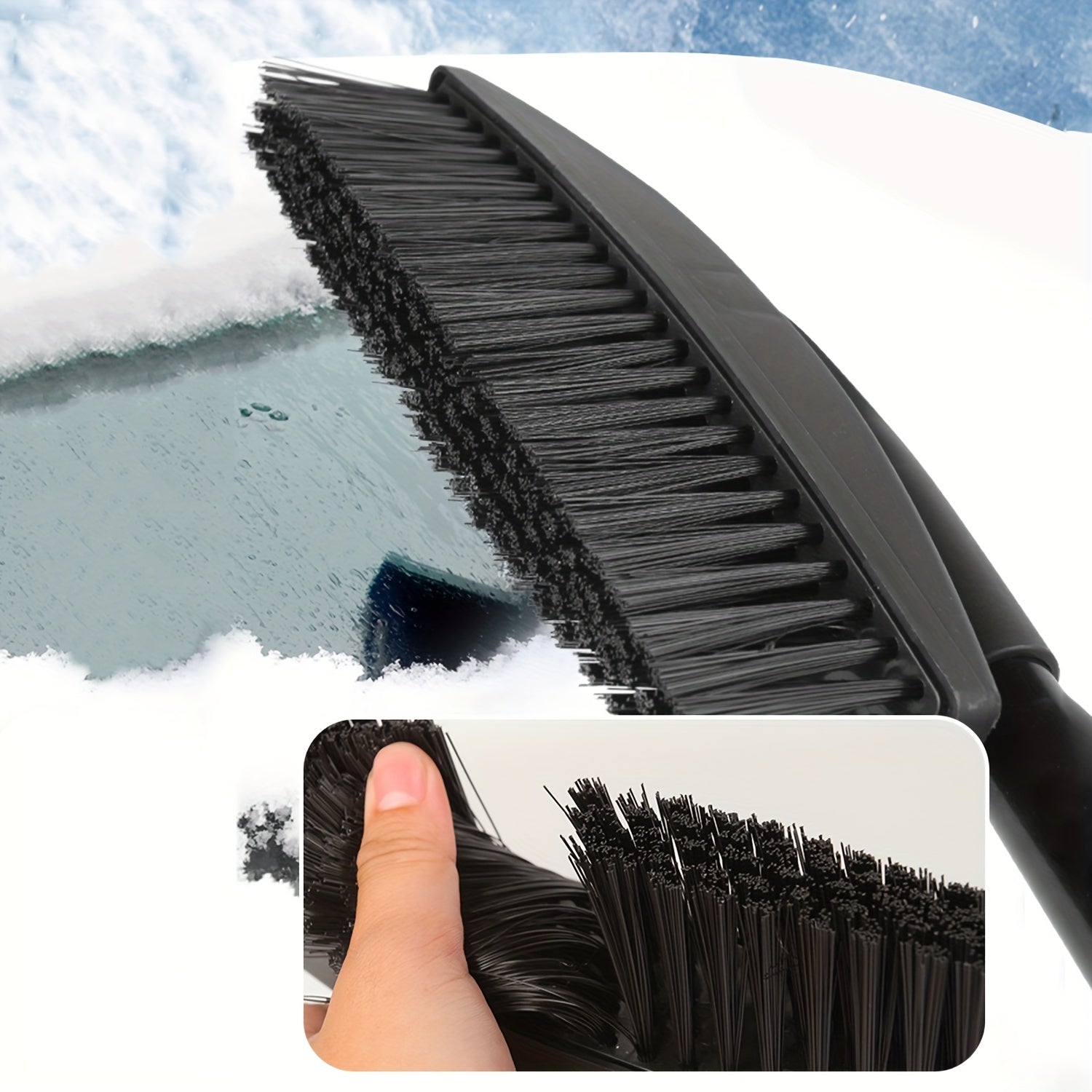 3-in-1 Car Snow Shovel Telescopic Ice Shovel Snow Removal Tool