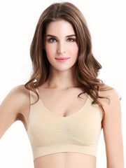 3-Pack Wireless Sports Bras for Women, Comfortable & Breathable Yoga Fitness Bra