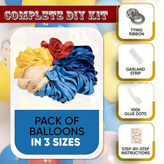 100pcs Clown Balloon Toy Balloon Chain Set Circus Themed Party Decoration