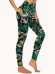 Women's Plus Size Tummy Control High Rise Sports Leggings