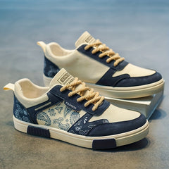 Men's Hemp Lace Up Sneakers Casual Walking Shoes