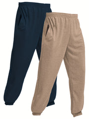 Men's Casual 2pcs Stretch Jogger Pants