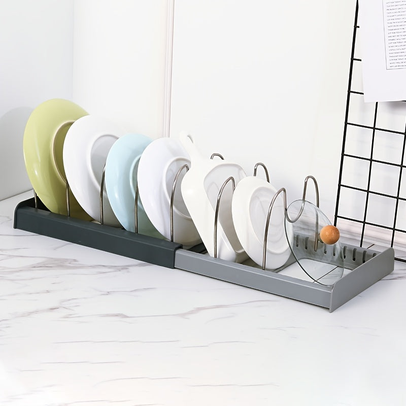 Adjustable Storage Rack Pot Lid Organizer