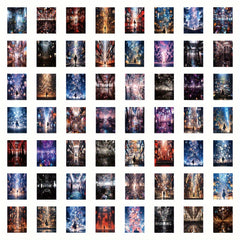60pcs Dream Space Series Graffiti Stickers Water Cup Decoration DIY Sticker Pack