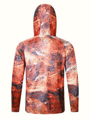 Men's Tie Dye UPF 50 Sun Protection Hoodie With Mask