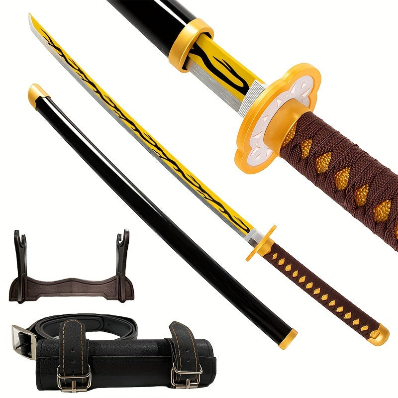 Wooden Anime Sword Samurai Katana Sword Halloween Cosplay Prop