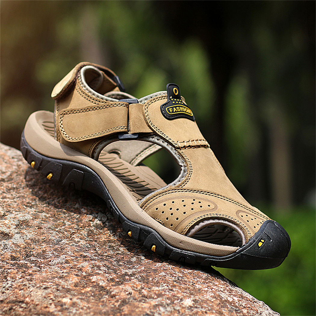 SENBURNY Men's Breathable Closed Toe Outdoor Sandals
