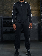 Men's Sports 2pcs Set Zip Up Hoodie Joggers Matching Set