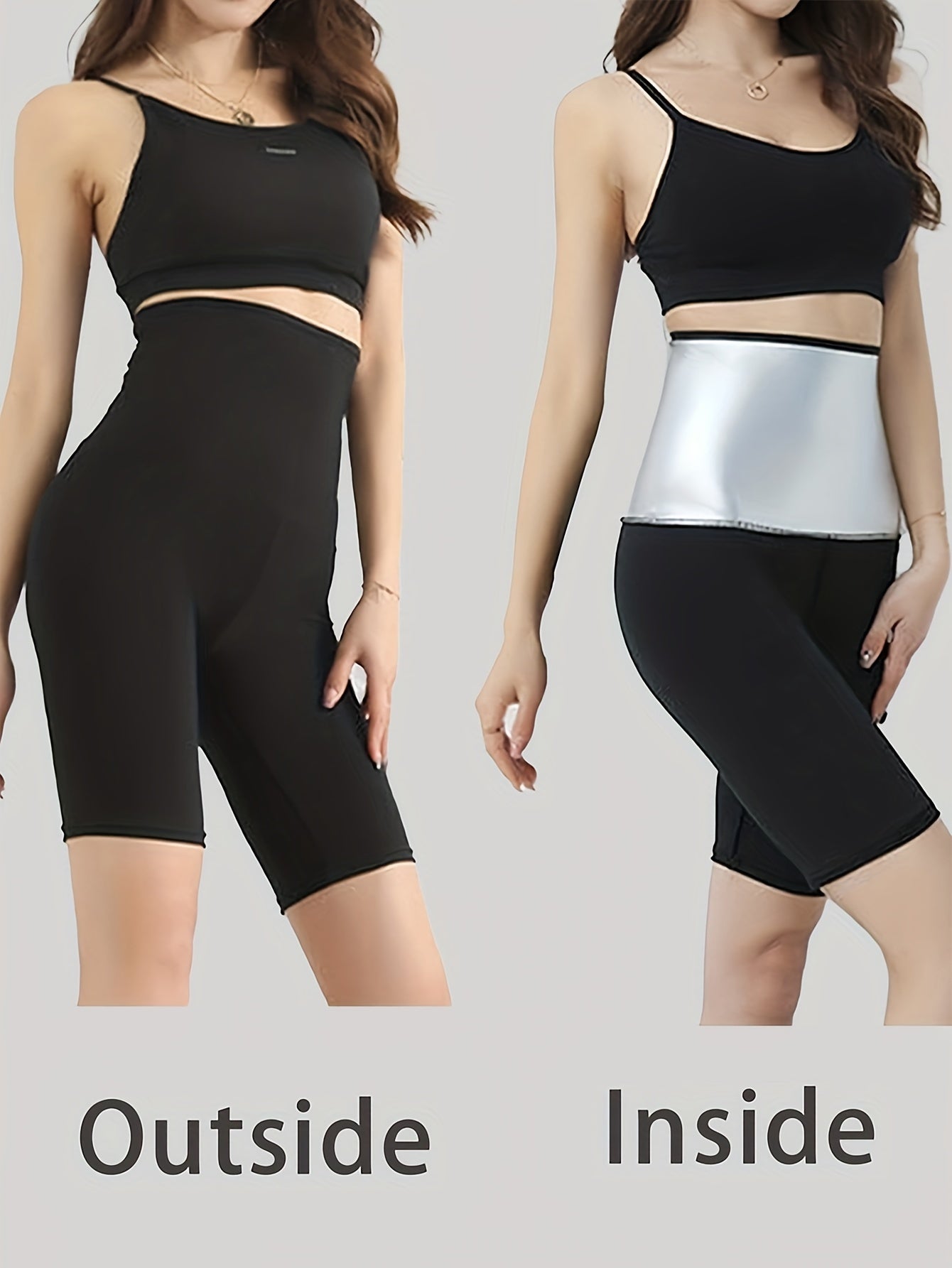 High Waist Sauna Sweat Sports Short Slim Fit Body Shape Women's Activewear