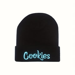 Letter Embroidered Beanie Hat - Stay Warm & Stylish