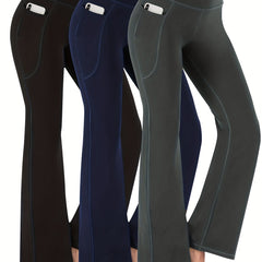 Flare Leggings High Waist Workout Sports Wide Leg Bootcut Pants