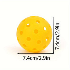 4pcs 40 Holes 74mm Pickleball PE High Elastic Ball For Training