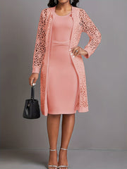 Women's Tank Dress & Cardigan Set