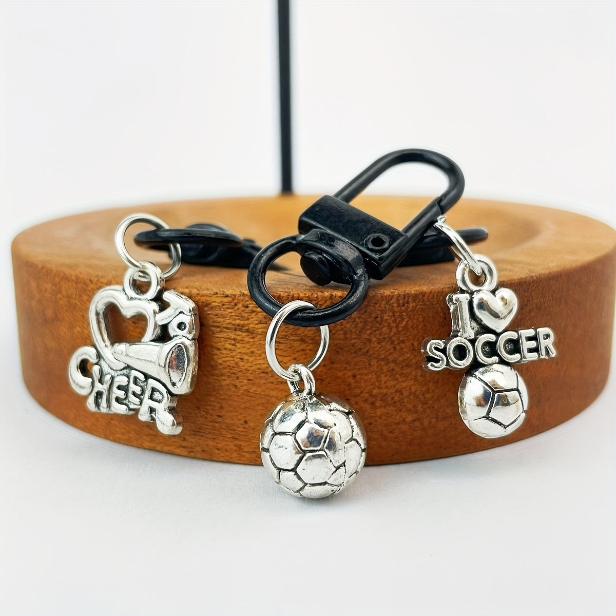 Vintage Sports Ball Keychains 3pcs Set Ideal Gift