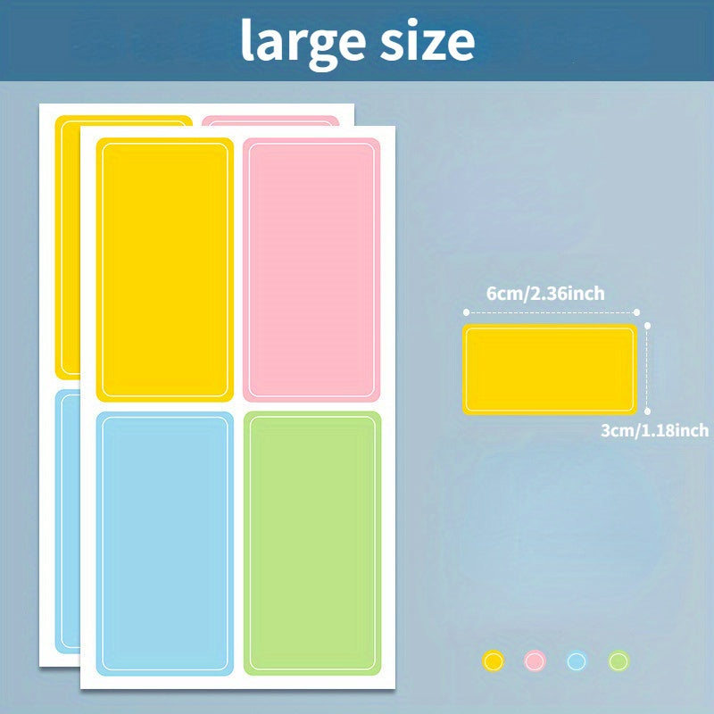 10pcs Colorful Self Adhesive Label Stickers for Classification and Marking